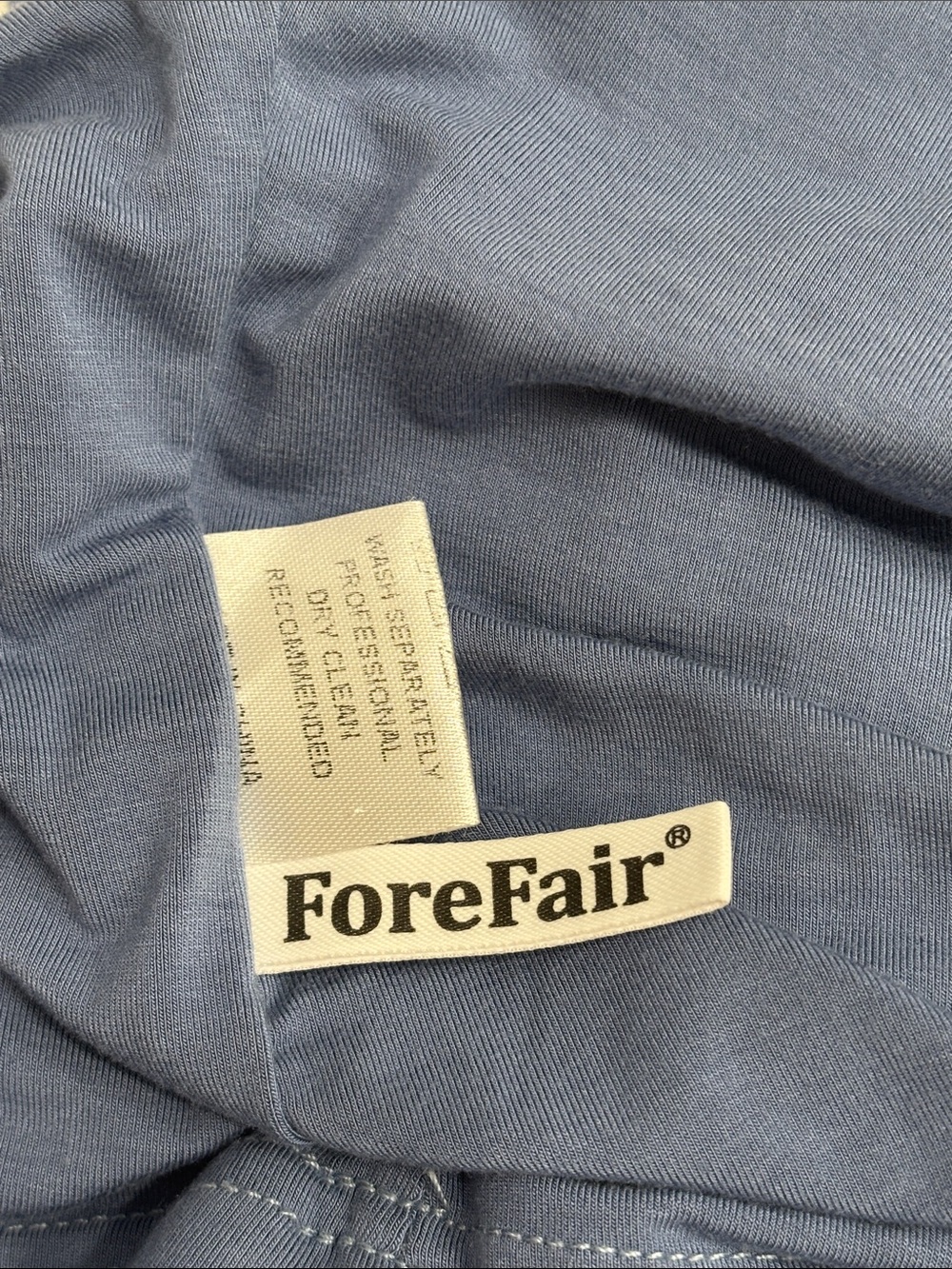 Forefair Draped Square-Neck Tank Top — Slate Blue Small - Picture 2 of 7